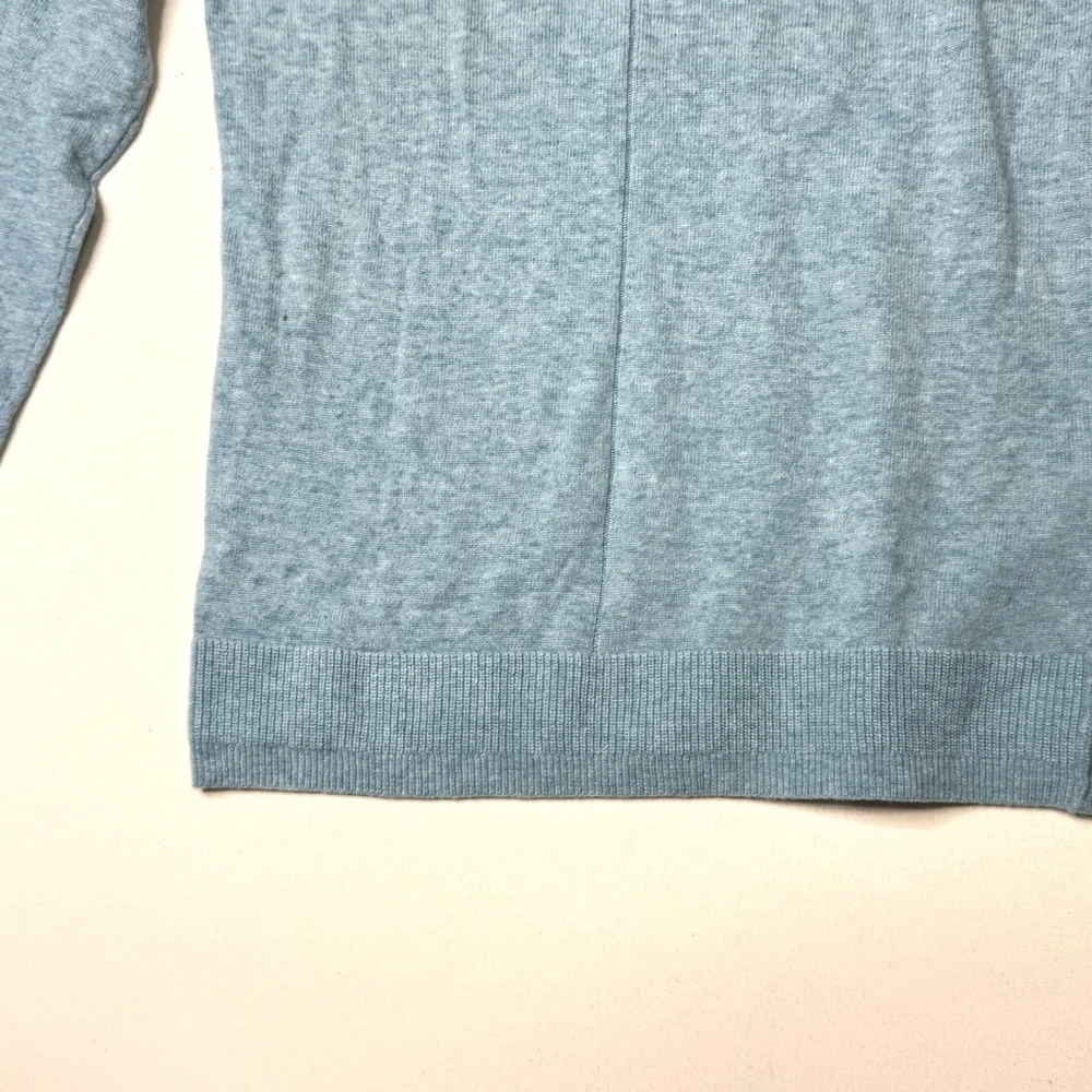 Banana Republic Light Blue Crewneck Morano Wool  Sweater Size Small